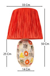 Opviq Lámpara de Mesa BK031 Naranja